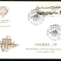 Sweden 1970 Commemorative card for Goteborg 'Snorre 70' Scouts with special illustrated (Viking Boat) cancel