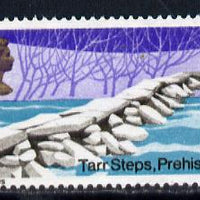 Great Britain 1968 Bridges 4d (Tarr Steps) unmounted mint single with variety 'printed on gummed side'