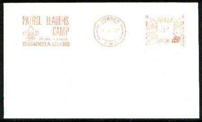 Great Britain 1967 cover with Brownsea Island Patrol Leaders Camp meter cancel