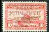 Philippines 1935 Fort Santiago 10c carmine opt'd Initial Flight of China Clipper in gold unmounted mint, SG 488*