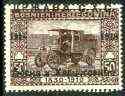 Yugoslavia 1918 opt on 50h purple-brown (Postal Motor-car) unmounted mint, SG 9*