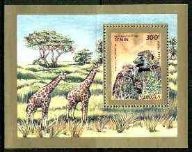 Benin 1995 Primates (Apes & Giraffes) perf m/sheet unmounted mint, SG MS 1297