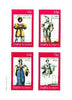 Staffa 1982 French Revolution Costumes #01 imperf sheet containing set of 4 values unmounted mint