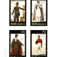 Staffa 1982 French Revolution Costumes #03 imperf sheet containing set of 4 values unmounted mint