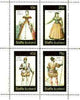 Staffa 1982 French Costumes of 16th Century #1 perf sheet containing set of 4 values unmounted mint