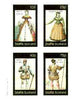 Staffa 1982 French Costumes of 16th Century #1 imperf sheet containing set of 4 values unmounted mint