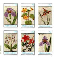 Staffa 1982 Flowers #47 (Cattleya, Mimulus, Azalea etc) imperf set of 6 values unmounted mint