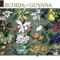 Guyana 1990 Orchids of Guyana sheetlet #04 containing set of 16 values unmounted mint, Sc #2370