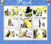 Tadjikistan 1999 Winnie the Pooh perf sheetlet containing set of 9 values unmounted mint