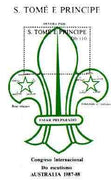 St Thomas & Prince Islands 1988 Australian International Scout Congress unmounted mint souvenir sheet