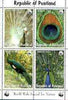 Puntland Republic 1998 WWF - Birds (Peacock) sheetlet containing set of 4 unmounted mint