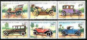 Chad 1999 Vintage Cars complete set of 6 values fine cto used*