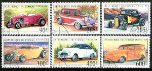 Congo 1999 Classic Cars complete set of 6 values fine cto used*