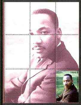 Laos 1999 Great People of the 20th Century (Martin Luther King) perf souvenir sheet unmounted mint