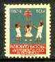 Cinderella - El Salvador 1957-58 Anti TB label 5c unmounted mint (Children & double barred cross)