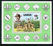 Samoa 1982 75th Anniversary of Scouting m/sheet unmounted mint, SG MS 624