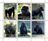 Congo 1997 Gorillas perf sheetlet containing complete set of 6 values unmounted mint