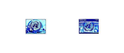 Senegal 1998 50th Anniversary of United Nations complete set of 2 in deluxe sheets on matt card