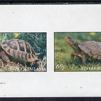 Staffa 1982 Tortoise imperf set of 2 values (40p & 60p) unmounted mint