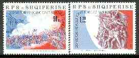 Albania 1989 Bicentenary of French Revolution set of 2 unmounted mint, SG 2422-23, Mi 2403-04*