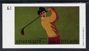 Eynhallow 1982 Golf (The Drive) imperf souvenir sheet (£1 value) unmounted mint