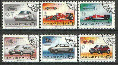 Hungary 1986 Centenary of the Motor Car set of 6 cto used, SG 3701-06*