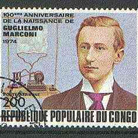 Congo 1974 Birth Centenary of Marconi very fine used, SG 416*