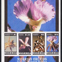 Nigeria 1993 Orchids m/sheet completely imperf superb unmounted mint