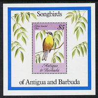 Antigua 1984 Songbirds $5 m/sheet unmounted mint, SG MS 874