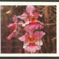 Abkhazia 1996 Orchids perf souvenir sheet (2000 value) unmounted mint