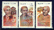 Brazil 1989 Book Day set of 3 (writers) unmounted mint SG 2388-90*