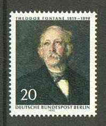 Germany - West Berlin 1970 Birth Anniversary of Theodor Fontane (writer) unmounted mint SG B344*