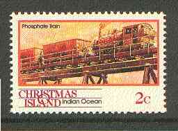 Christmas Island 1990 Phosphate Train 2c unmounted mint SG 288*