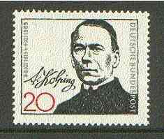 Germany - West 1965 Death Centenary of Adolf Kolping (miners' padre) unmounted mint SG 1398