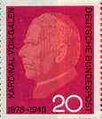 Germany - West 1966 Death Anniversary of Cardinal Clemens von Galen unmounted mint SG 1411*