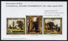 Exhibition souvenir sheet for 1967 National Stamp Exhibition showing 3 paintings by Constable unmounted mint