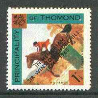 Thomond 1965 Show jumping 1.5d (Diamond-shaped) with 'Sir Winston Churchill - In Memorium' overprint in black unmounted mint*