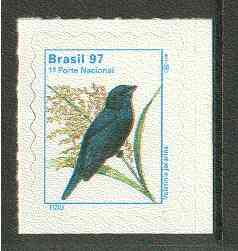 Brazil 1997 Birds - Grassquit undenominated self-adhesive unmounted mint, SG 2842*