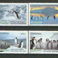 Mongolia 1997 25th Anniversary of Greenpeace set of 4 (Penguins) unmounted mint SG 2576-9