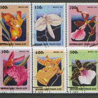 Togo 1999 Orchids set of 6 fine cto used*