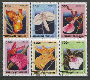 Togo 1999 Orchids set of 6 fine cto used*