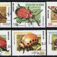 Benin 2000 Insects PERF set of 6 fine cto used*