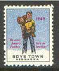 Cinderella - United States 1949 Boys Town, Nebraska fine unmounted mint labels showing Boy carrying another in snow inscribed 'He ain't heavy Father, he's m' brother'*