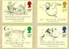 Great Britain 1988 Death Centenary of Edward Lear (Artist & Author) set of 4 PHQ cards unused and pristine