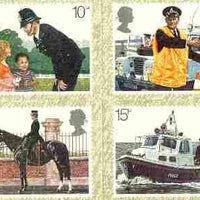 Great Britain 1979 Metropolitan Police 150th Anniversary set of 4 PHQ cards unused and pristine