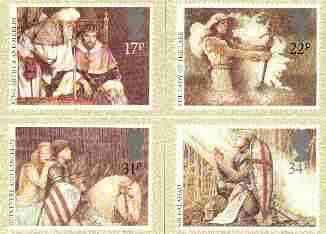 Great Britain 1985 Arthurian Legends set of 4 PHQ cards unused and pristine