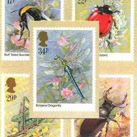 Great Britain 1985 Insects set of 5 PHQ cards unused and pristine