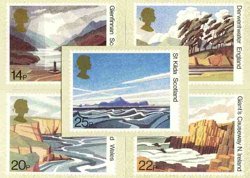 Great Britain 1981 National Trust for Scotland set of 5 PHQ cards unused and pristine