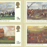 Great Britain 1979 Horseracing Paintings set of 4 PHQ cards unused and pristine