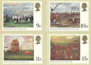 Great Britain 1979 Horseracing Paintings set of 4 PHQ cards unused and pristine